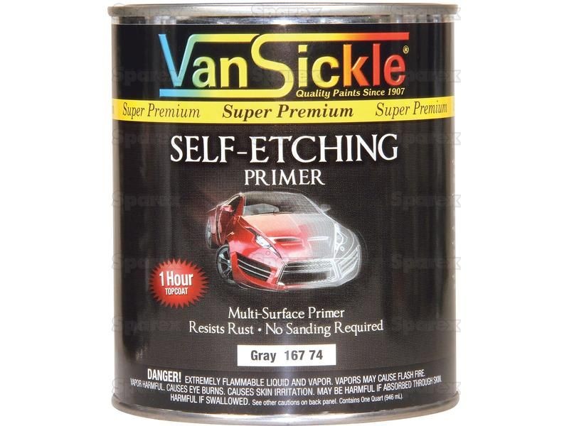 Van Sickle, Apprêt auto-mordant Qt - Gris mat