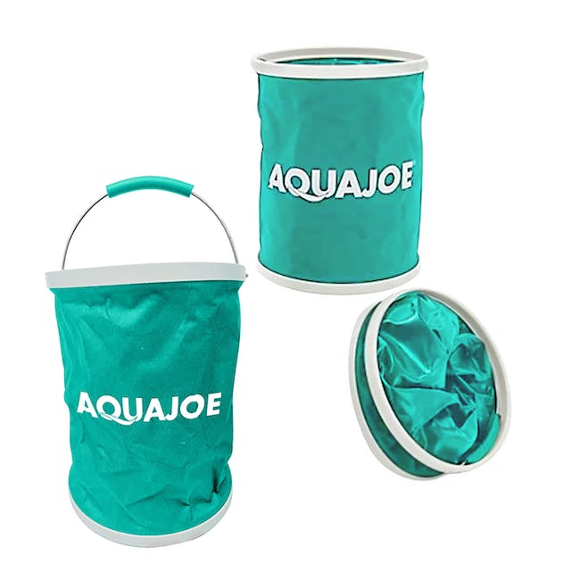 Aqua Joe, Aqua Joe AJ-FB3-TRQ - Seau pliant portatif - Lot de 3 - 3.4 Gallon (Turquoise) (Remis à neuf)