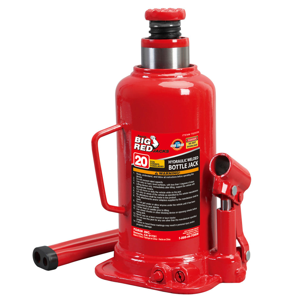 Torin, Big Red 20 Ton Hydraulic Welded Bottle Jack (cric à bouteille hydraulique soudé)