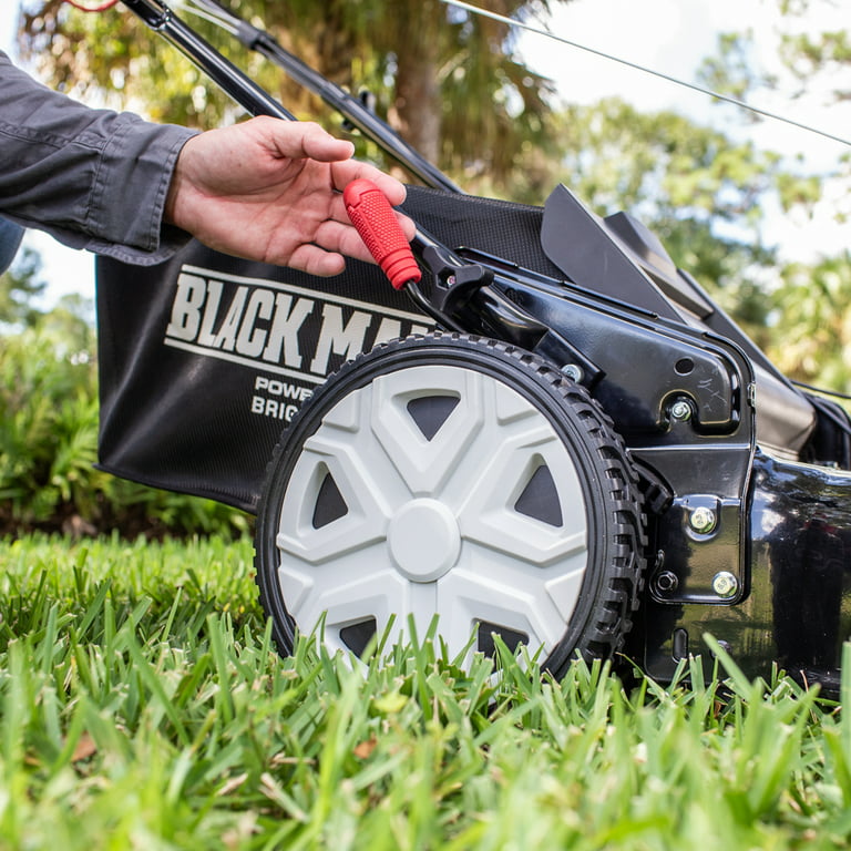 Black Max, Black Max restauré Tondeuse à essence automotrice de 22 pouces 150cc avec roues arrière hautes (Hauteur assemblée 37.2" Poids 64.4 livres) (Remis à neuf)