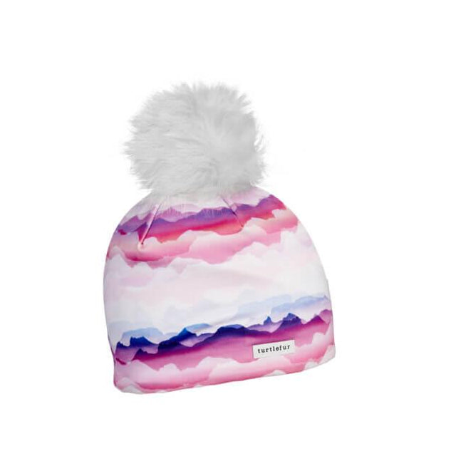 Fourrure de tortue, Bonnet Comfort Shell Pom Pom - Imprimé