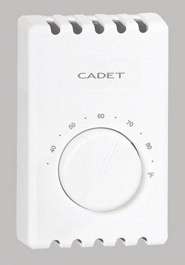 Cadet, Cadet+Thermostat+Wall+Mount+120%2f208%2f240+V+22+A+1+Pole+White+Ul