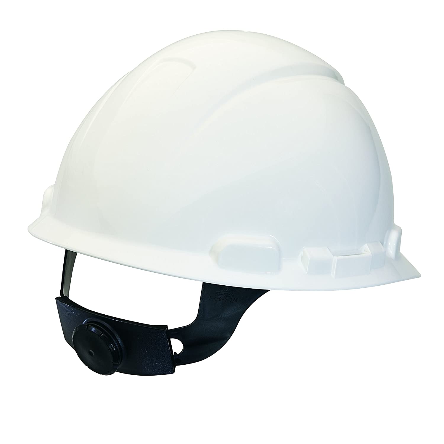 3M, Casque de sécurité non ventilé à bord intégral 3M blanc avec ajustement à cliquet