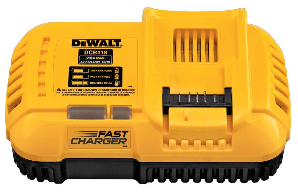 DEWALT, Chargeur DEWALT FLEXVOLT 20V MAX*, charge rapide (DCB118)