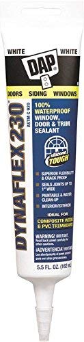 DAP, DAP, White 18285 Dynaflex 230 Premium Indoor Outdoor Sealant with 5.5-Ounce Tube, 5 Ounces