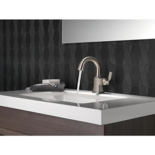 DELTA FAUCET, DELTA FAUCET CO 15766LF-SP BN Robinet de salle de bains à lavabo simple, Spotshield Nickel brossé