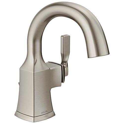 DELTA FAUCET, DELTA FAUCET CO 15766LF-SP BN Robinet de salle de bains à lavabo simple, Spotshield Nickel brossé