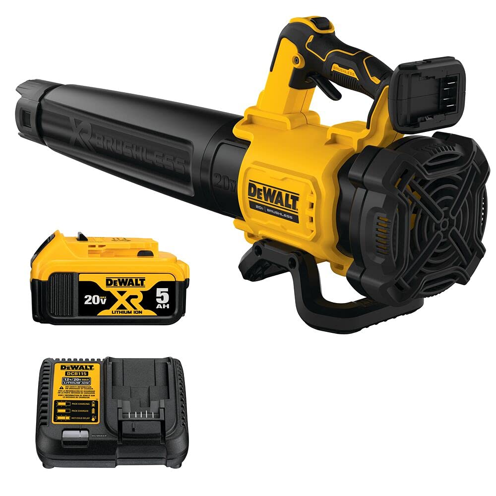 DEWALT, DEWALT 20V MAX* XR Souffleur de feuilles, 125-MPH, 450-CFM (DCBL722P1)