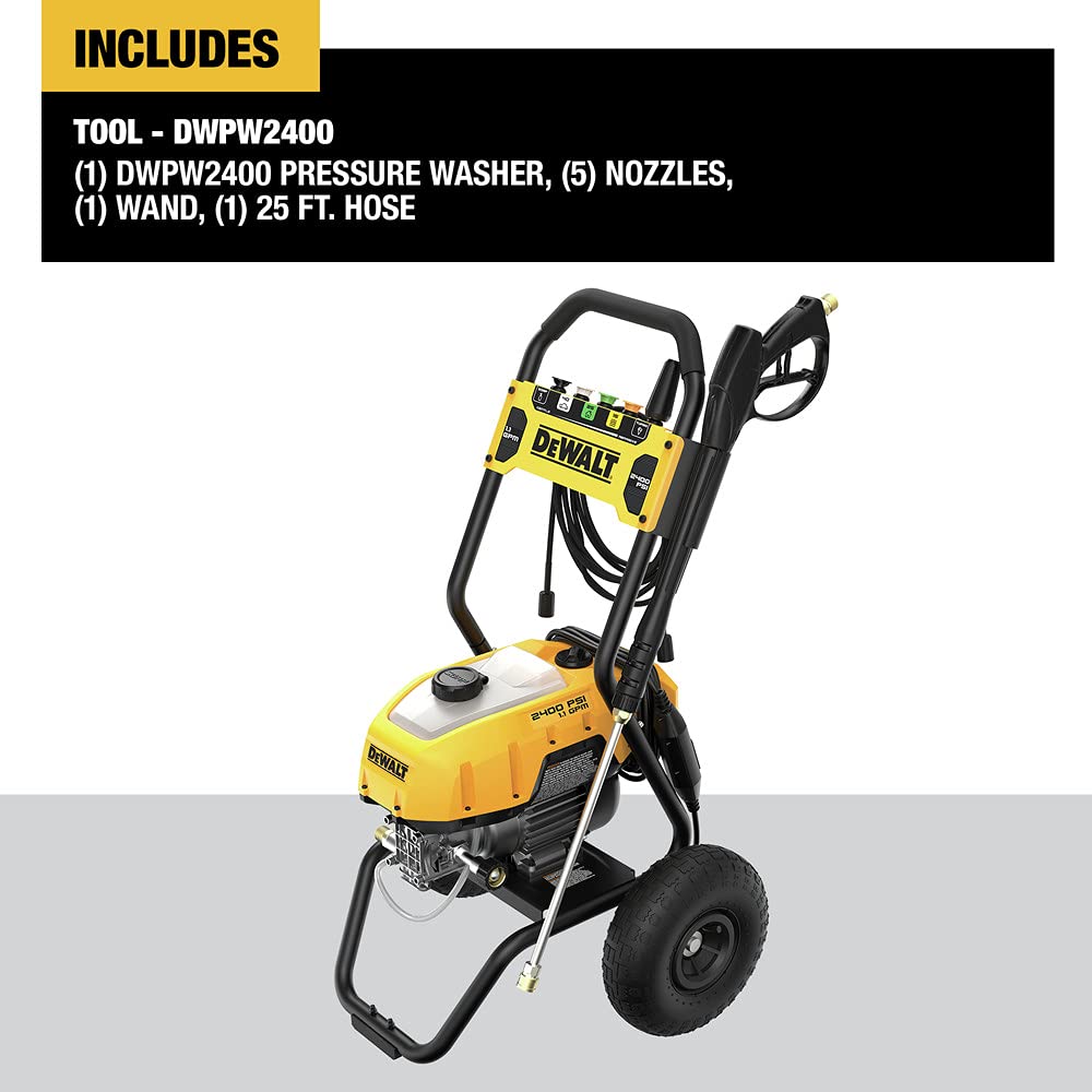 DEWALT, DEWALT 2400 PSI 1.1 GPM Cold Water Electric Pressure Washer Model DWPW2400 [Enlèvement local seulement].