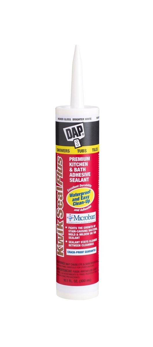 DAP, Dap 18510 White Kwik Seal Plus Premium Kitchen & Bath Adhesive Caulk (Calfeutrage adhésif pour la cuisine et la salle de bain)