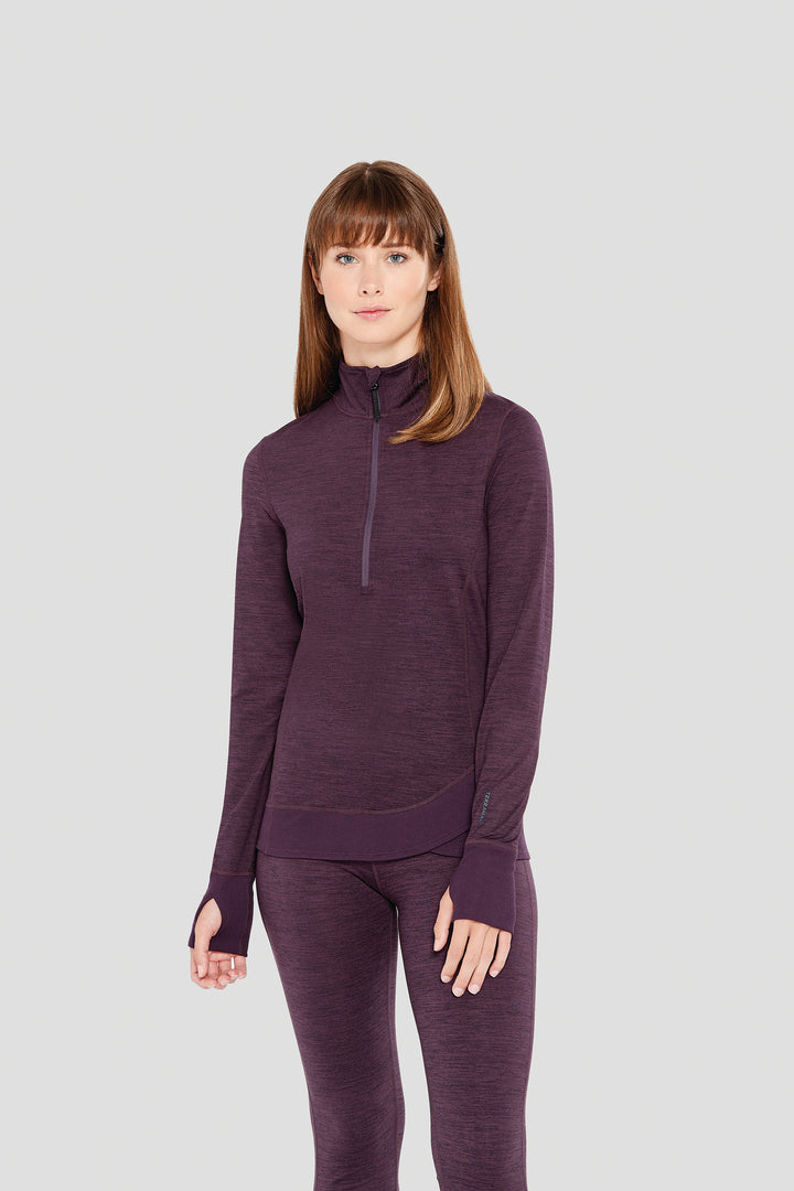 Terramar, Débardeur Baselayer Cloud Nine 2.0 Midweight Performance Half-Zip pour femmes