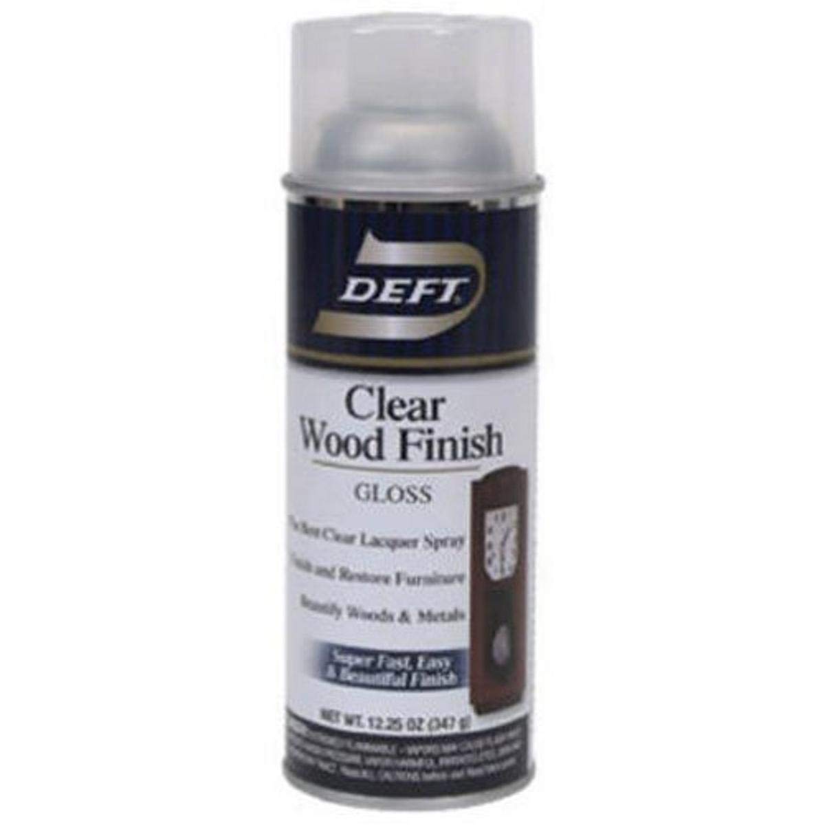 Deft Inc., Deft Interior Clear Wood Finish Gloss Lacquer, 12.25-Ounce Aerosol Spray