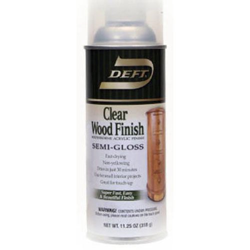 Deft Inc., Deft Interior Clear Wood Finish Semi-Gloss Spray à base d'eau, 11.25-Ounce Aerosol