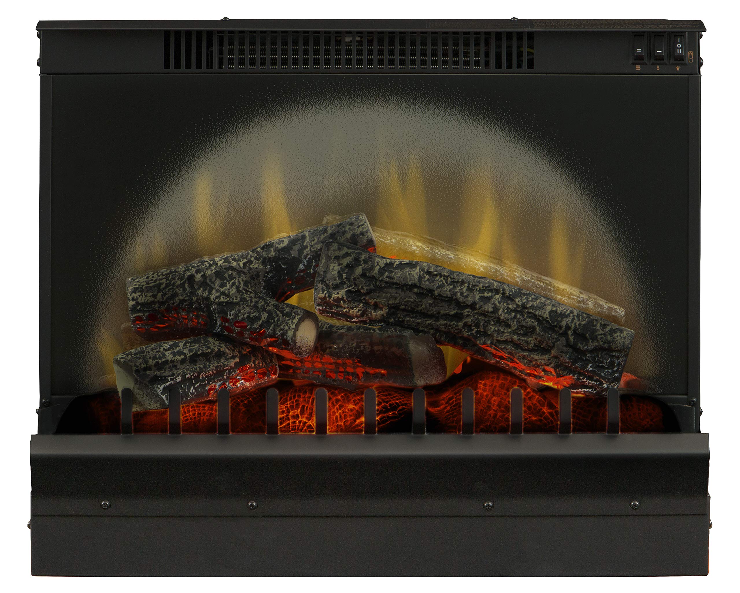 DIMPLEX, Dimplex U.S DFI2309 Standard 23" Log Set Electric Fireplace Insert, 120V, 1375W, 11.5 Amps, Black