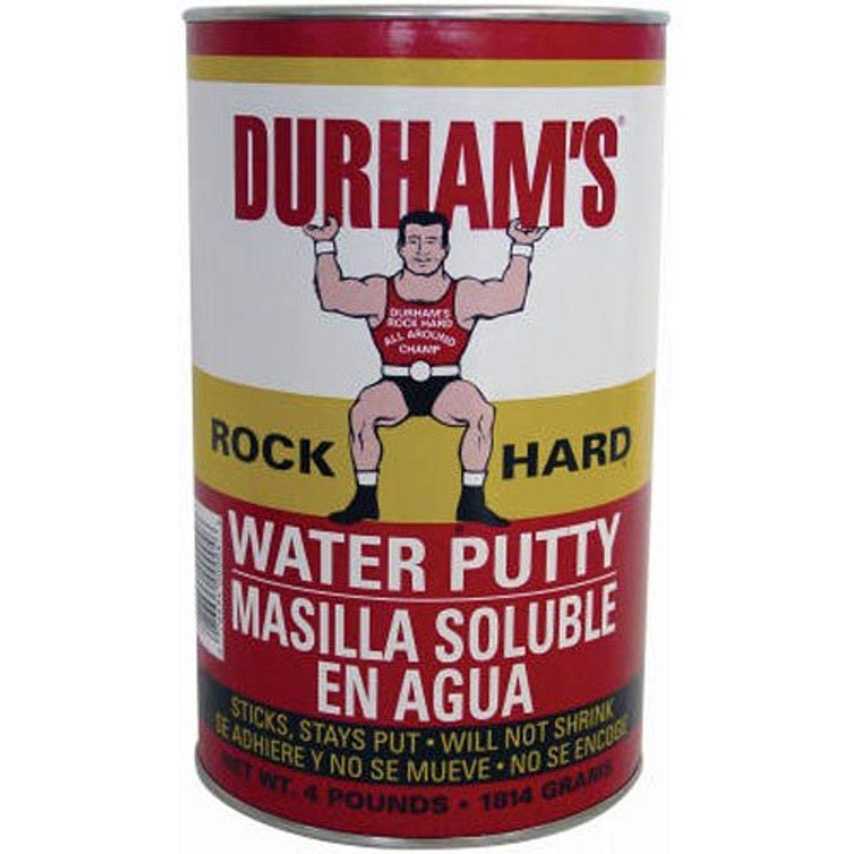 Donald Durham, Donald Durhams 076694000046 4-Pound Rockhard Water Putty , Blanc