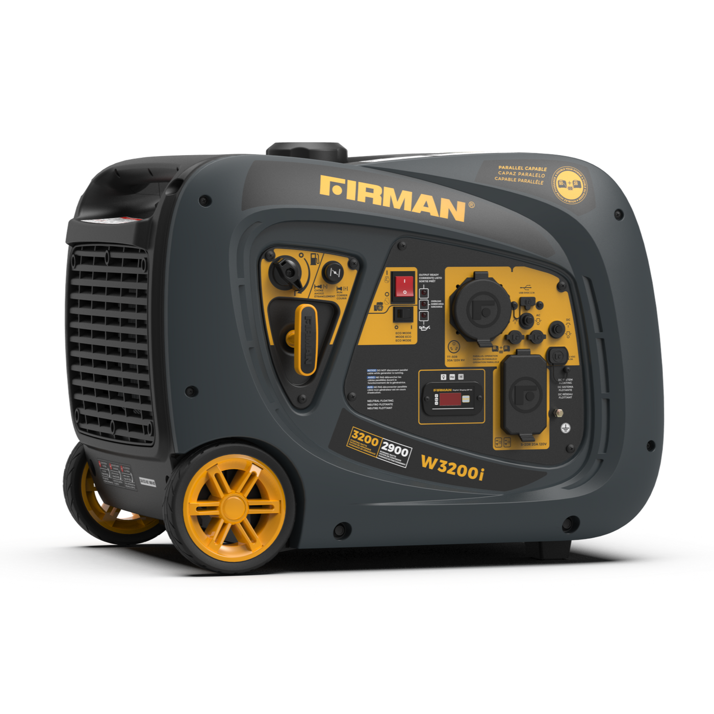 Firman, Firman W02981 2900W Running / 3200W Peak Extended Runtime Gas Inverter Generator [Remanufacturé] (en anglais)