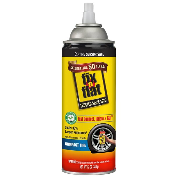 Fix-A-Flat, Fix-A-Flat Scellant pour pneus et gonfleur de pneus de voiture 12oz