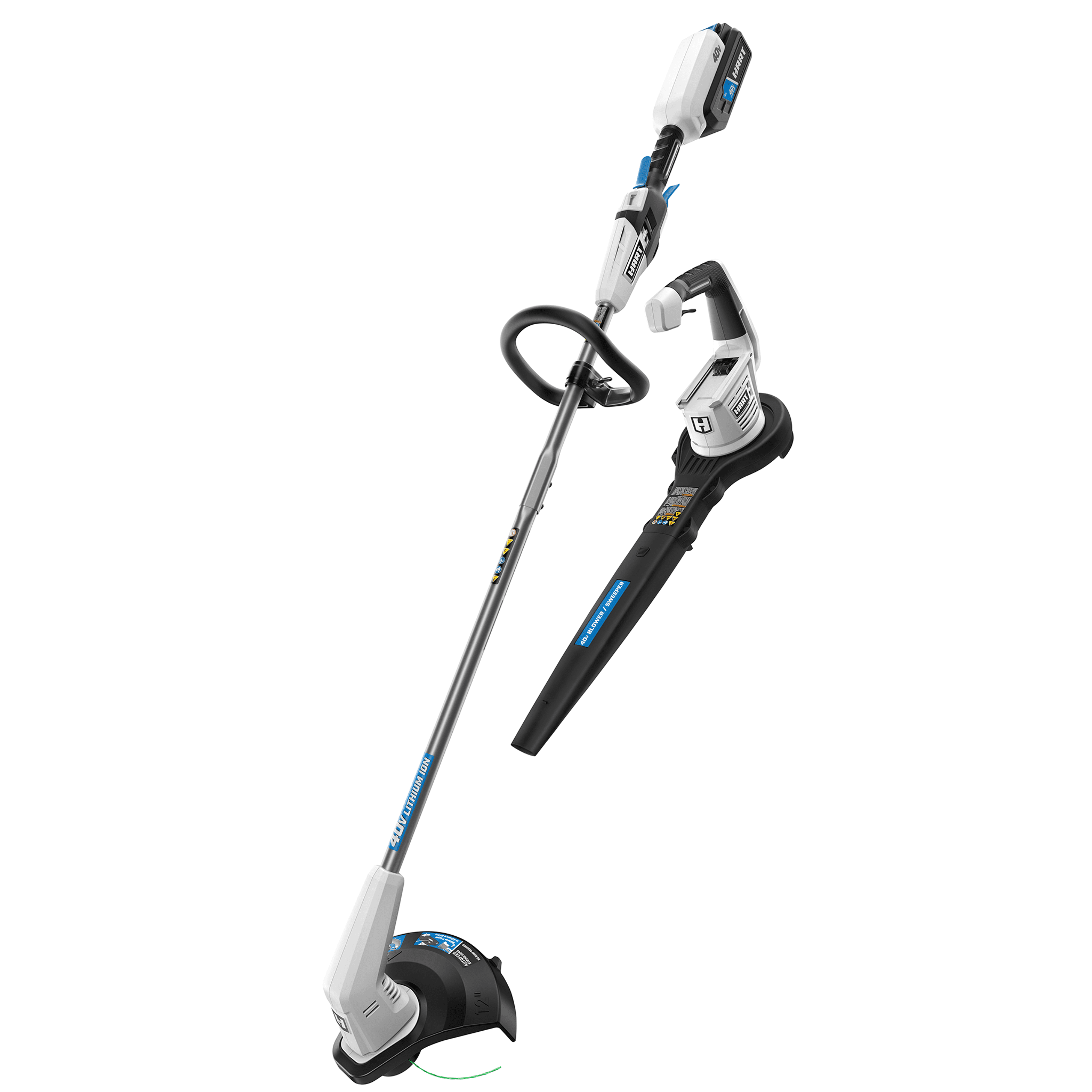 HART, HART 40-Volt Cordless 12-inch String Trimmer and Blower Combo (Remis à neuf)