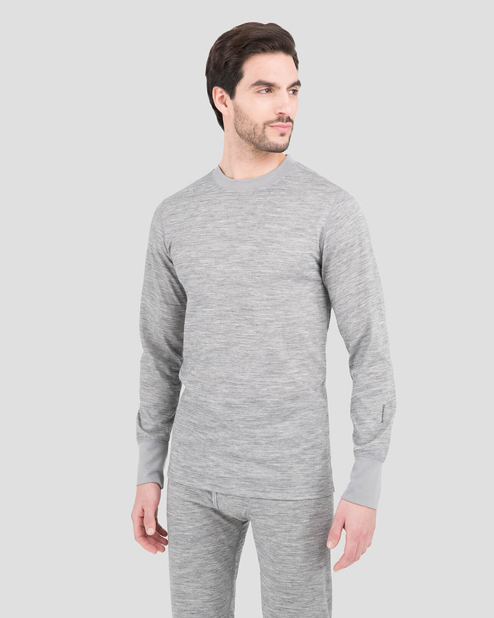 Terramar, Hommes Heritage 3.0 Heavyweight Merino Wool Bi-Layer Thermal Crew Shirt