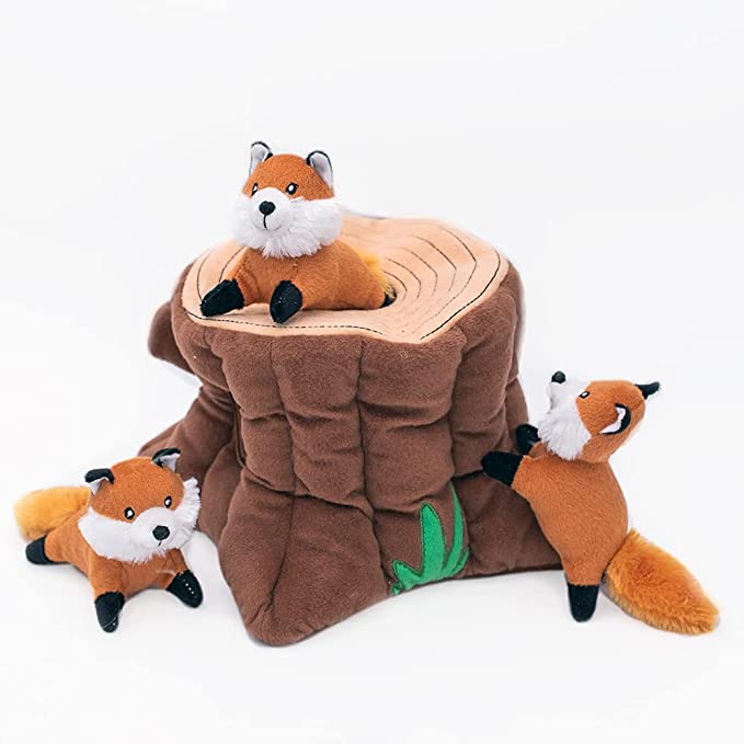 Zippy Paws, Jouet pour chien Fox Stump Burrow