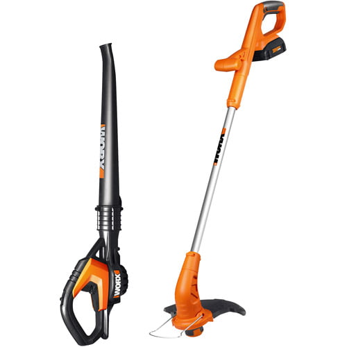 Worx, Kit combiné 2 pièces sans fil Worx restauré, 20V Li-ion, 1.5 Amp, 3hr Charger, Inclut : WG154, WG545, WA3520, WA3732 (Remis à neuf)