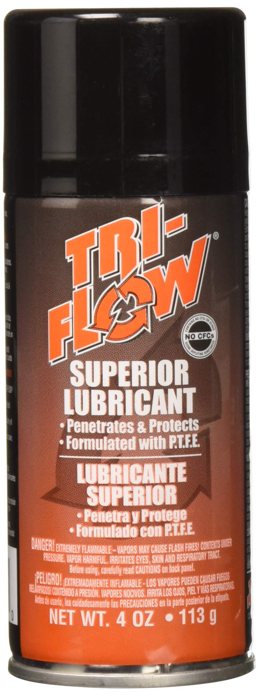 Krylon, Krylon 20009TF Products Tri-Flow Superior Lubricant Spray, 4oz, 4oz, Brun