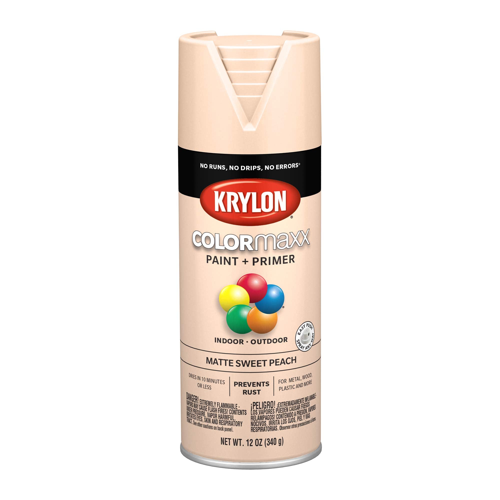 Krylon, Krylon K05603007 Peinture en aérosol COLORmaxx, aérosol, pêche douce