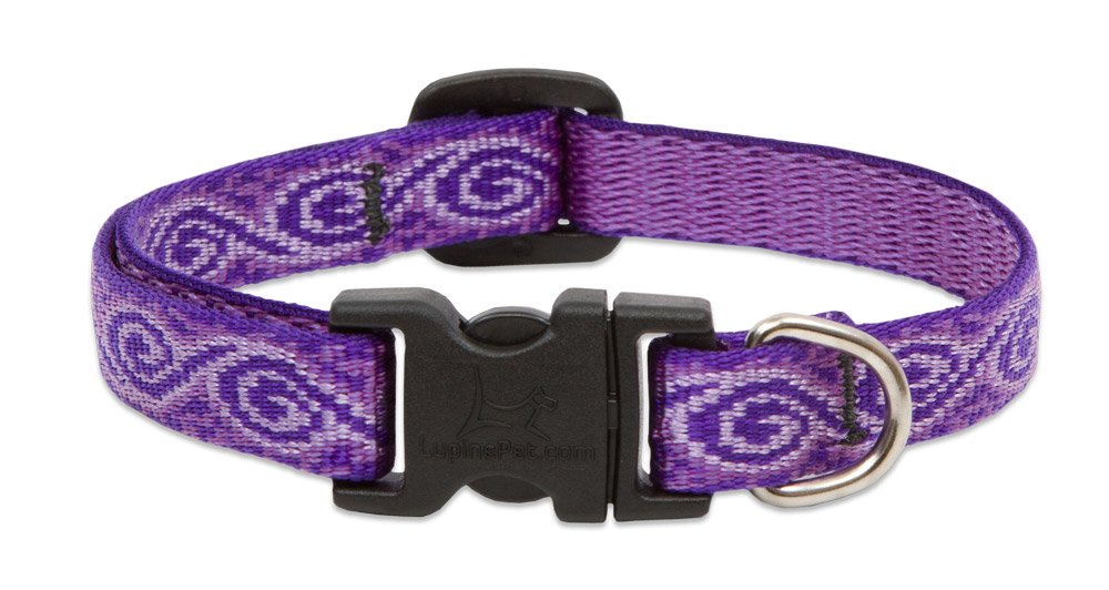 LupinePet, Lupine 1/2 Inch Jelly Roll Collier réglable pour petits chiens