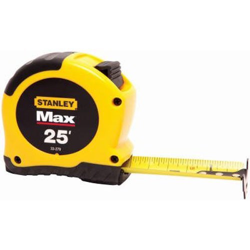 STANLEY, Max Tape 25Ft Stanley Tools Tape Measures and Tape Rules 33-279 076174332797 ..#FBEW435H 546Y34156SW610854