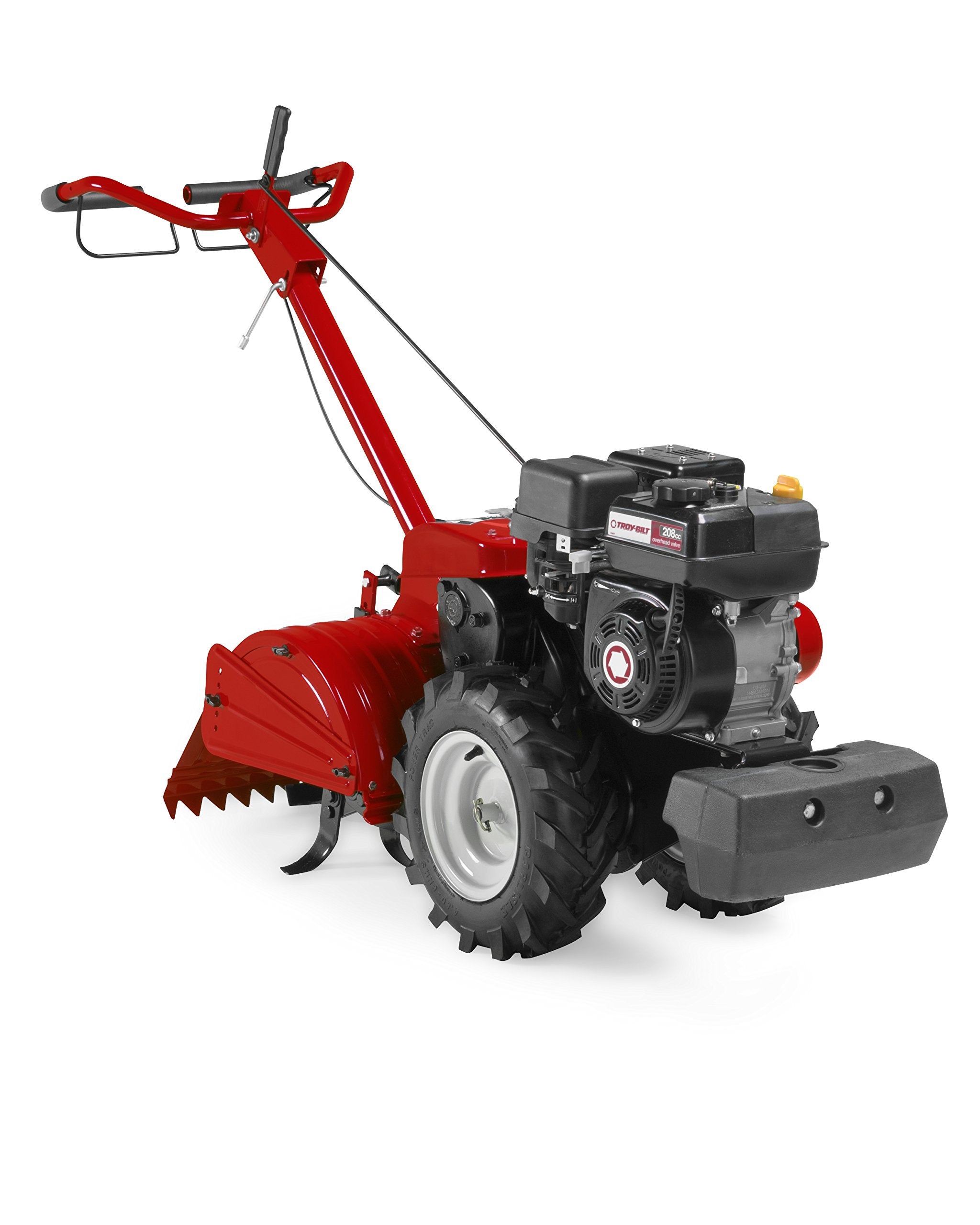 Troy-bilt, Motoculteur à dents arrière Mustang 18 po. 208 cm3 à moteur à essence à soupapes en tête avec options de labourage en avant et en arrière [Remanufacturé].