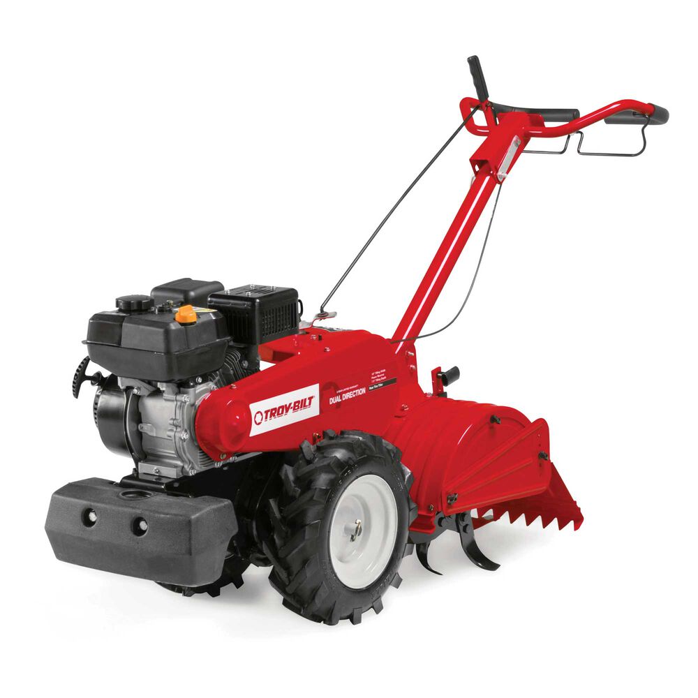 Troy-bilt, Motoculteur restauré Troy-Bilt 450 Series Dual-Direction Rear-Tine 18in. Largeur de travail, profondeur de travail de 7in. Profondeur, Moteur 208cc OHV (Remis à neuf)