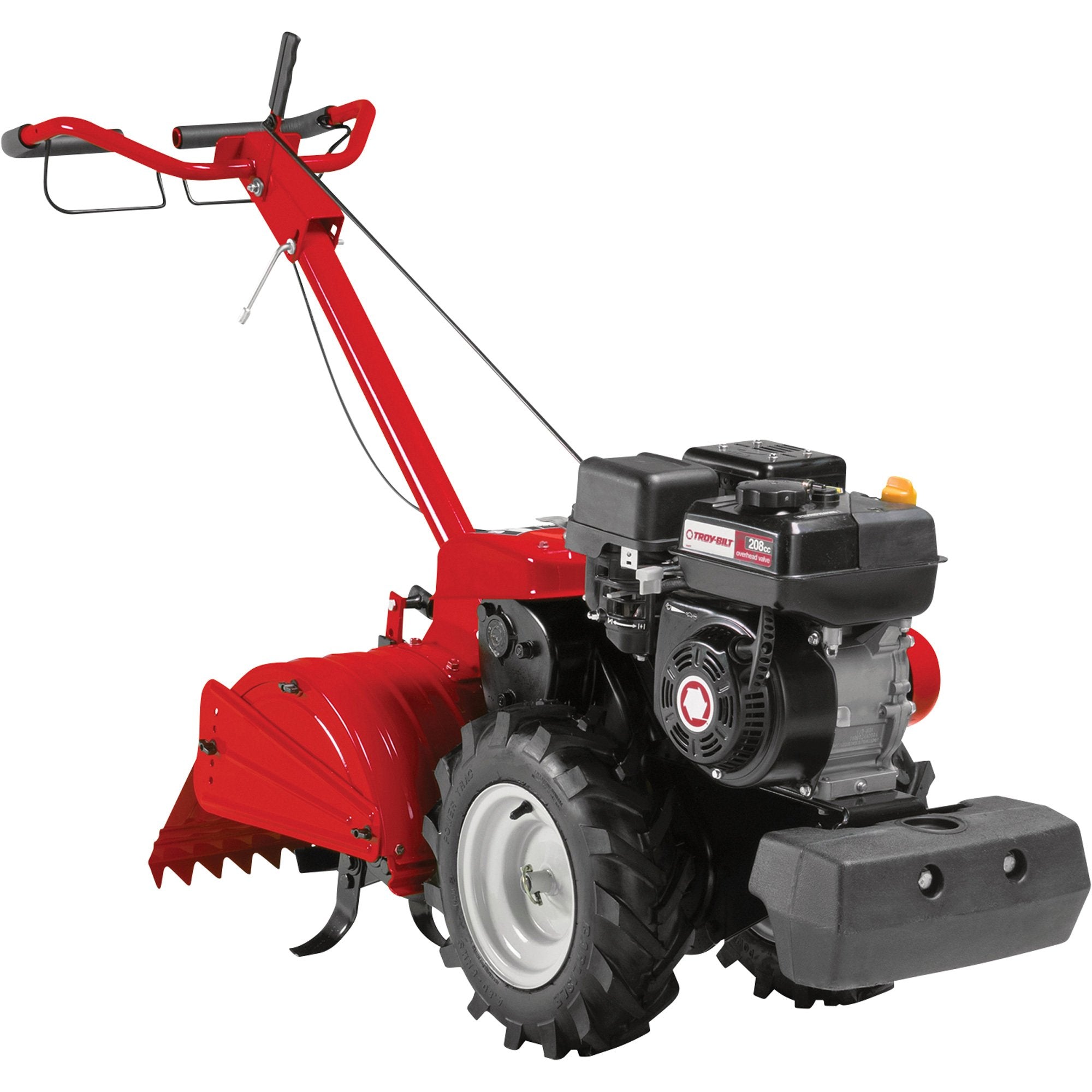 Troy-bilt, Motoculteur restauré Troy-Bilt 450 Series Dual-Direction Rear-Tine 18in. Largeur de travail, profondeur de travail de 7in. Profondeur, Moteur 208cc OHV (Remis à neuf)