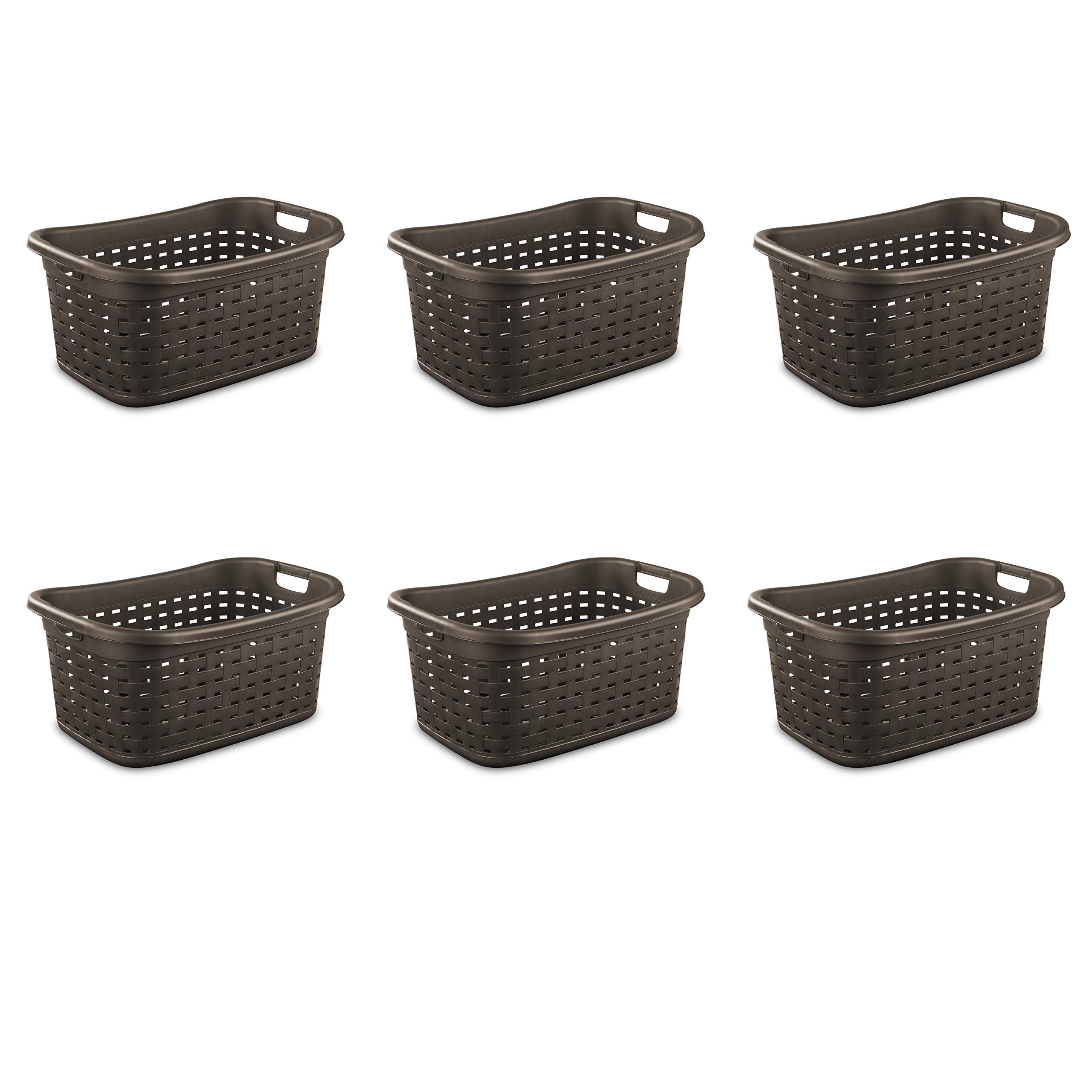 STERILITE, Panier Sterilite 26" Espress Weave (paquet de 6), Espresso