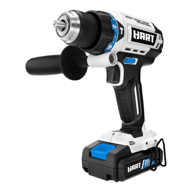 HART, (Restauré) HART 20-Volt Brushless 1/2 Inch Hammer Drill Kit (Refurbished)