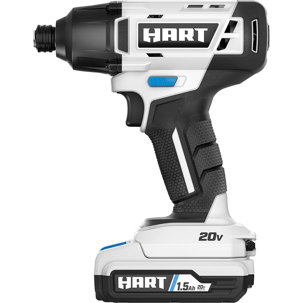 HART, (Restauré) HART 20-Volt Cordless Impact Driver Kit, (1) 1.5Ah Lithium-Ion Battery, Gen 2 (Refurbished)