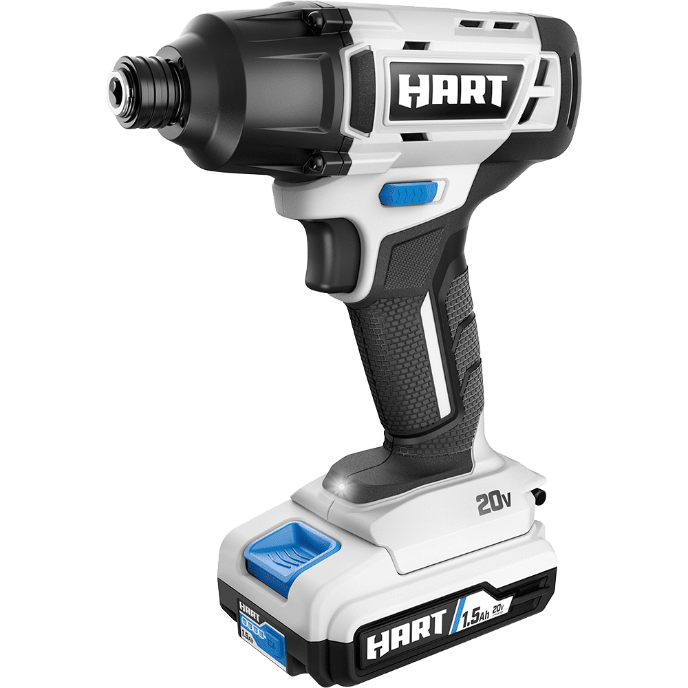 HART, (Restauré) HART 20-Volt Cordless Impact Driver Kit, (1) 1.5Ah Lithium-Ion Battery, Gen 2 (Refurbished)