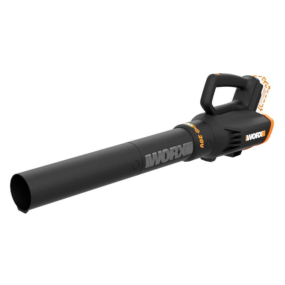 Worx, Restauré Scratch and Dent Worx 20V Turbine Cordless Two-Speed Leaf Blower Power Share (Tool Only) - WG547.9 (Refurbished)