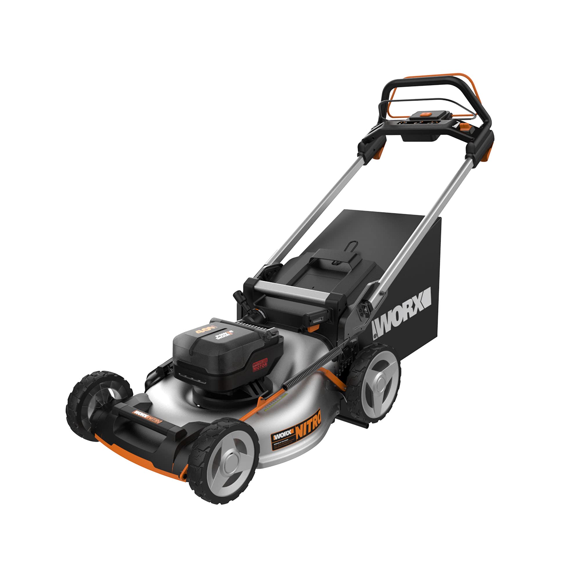 Worx, Restauré Scratch and Dent Worx Nitro WG753 40V Power Share PRO 21" Cordless Self-Propelled Lawn Mower (Batteries & Charger Included) (Refurbished)