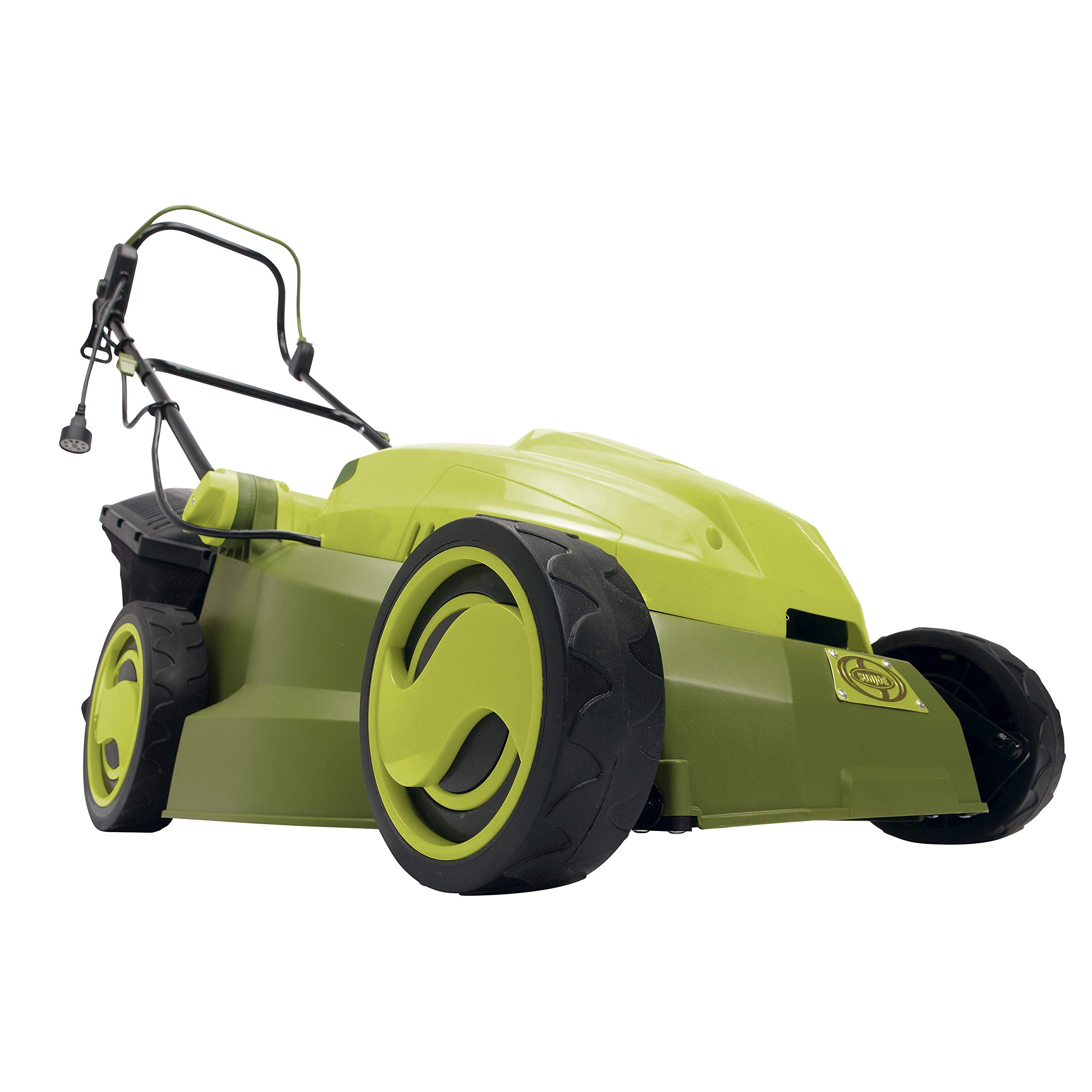 Sun Joe, (Restauré) Sun Joe MJ402E 16-Inch 12-Amp Electric Lawn Mower + Mulcher, 6-Position Height Adjustment, 9.3-Gallon Detachable Grass Collection Bag (Refurbished)