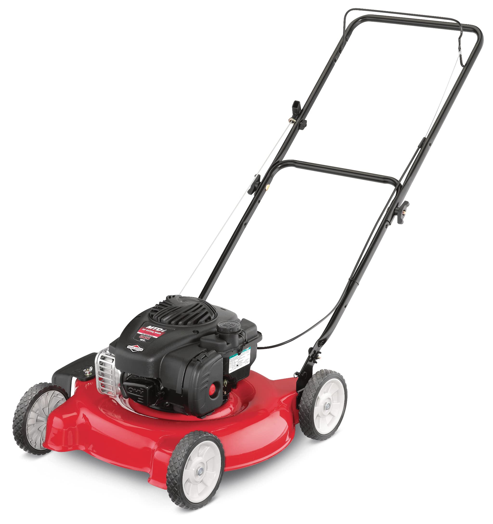 Machines de chantier, (Restauré) Yard Machines 11A-02BT729 20-in Push Lawn Mower with 125cc Briggs & Stratton Gas Powered Engine, Black and Red (Refurbished)