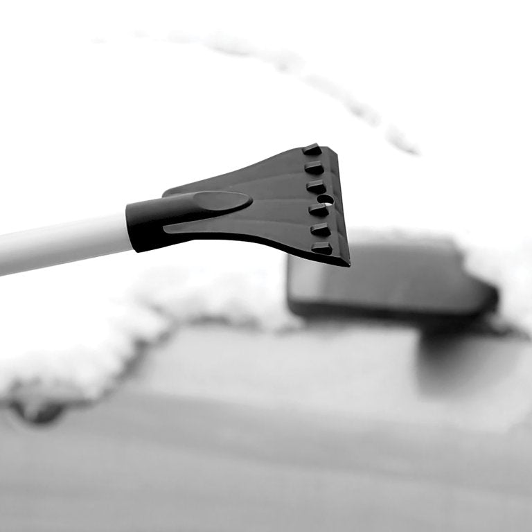 Snow Joe, Restored Snow Joe SJBLZD-JMB2-BLK 2-Pack Jumbo Telescoping Snow Broom + Ice Scraper, Black/Black (Remis à neuf)