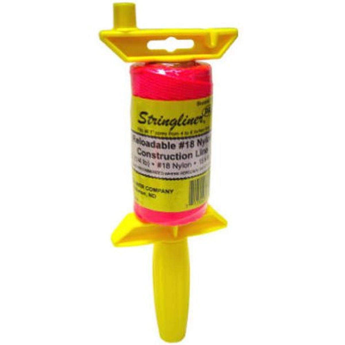 Stringliner, STRINGLINER Company Available 25162 Enrouleur de ligne tressée rechargeable de 250 pieds, rose fluo