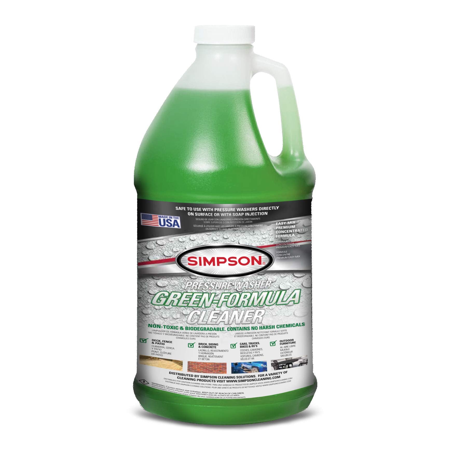 Simpson, Simpson 88264 Natural Green Cleaner, 1 gallon