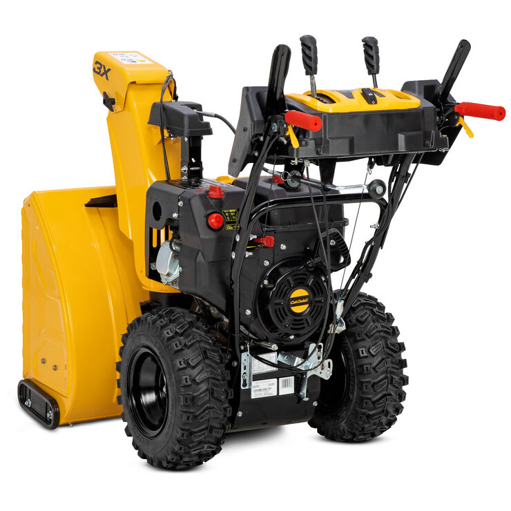 Cub Cadet, Souffleuse à essence à trois phases Cub Cadet 3X 30Inch HD 420 cc avec démarrage électrique Chute en acier Direction assistée et poignées chauffantes