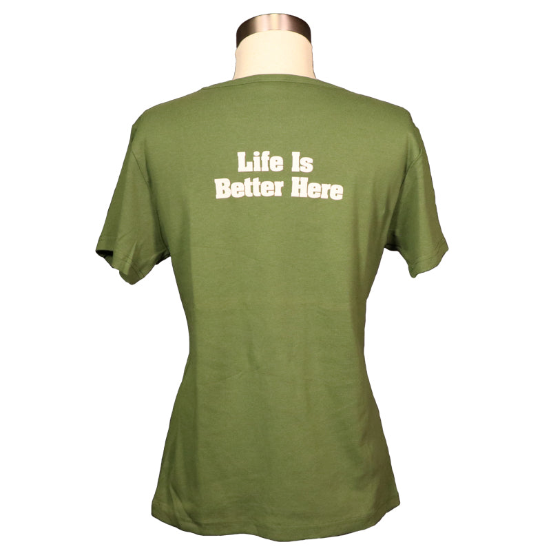 Equipe JAX Outfitter, T-shirt Femme La vie est belle/Ranch and Home