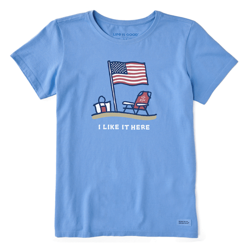 La vie est belle, T-shirt Women's I Like it Here America Crusher Tee