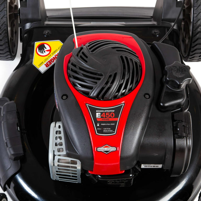 Black Max, Tondeuse poussée à essence Black Max 21 pouces 125cc avec moteur Briggs & Stratton (poids du produit assemblé 46.9 lb ; hauteur 22.10 pouces) (Remis à neuf)