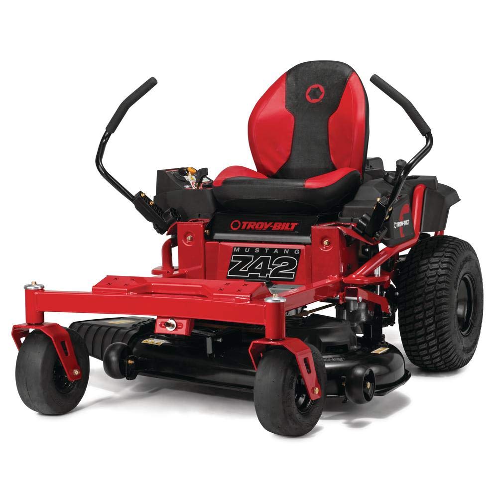 Troy-bilt, Troy-Bilt Mustang 42 in. 22 HP V-Twin Kohler 7000 Series Engine Dual Hydrostatic Drive Gas Zero Turn Riding Lawn Mower Z42