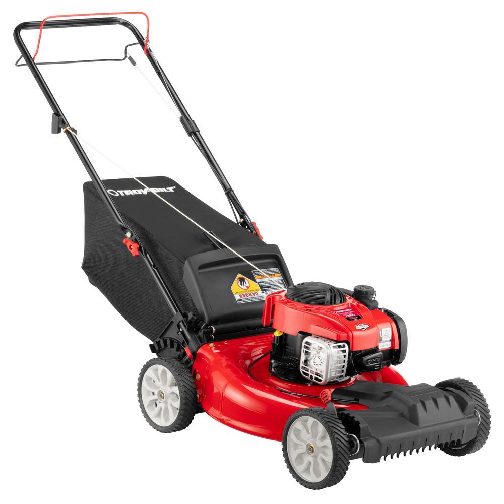 Troy-bilt, Troy-Bilt TB200 21 in. 140 cc 550e Series Briggs & Stratton Gas Walk Behind Self Propelled Lawn Mower w/ 2-in-1 TriAction Cutting System