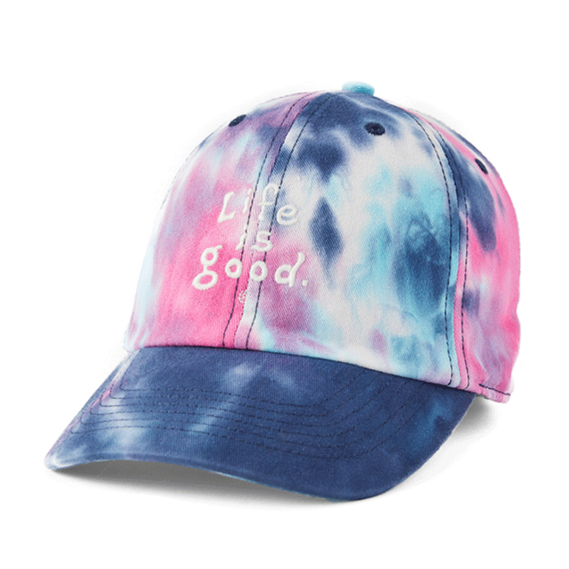 La vie est belle, Vintage Tie Dye Wordmark Stacked Chill Cap (en anglais)